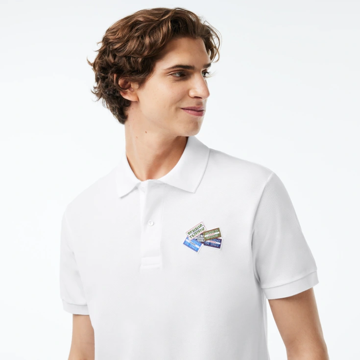 Мужское поло Lacoste Slim Fit L.12.12