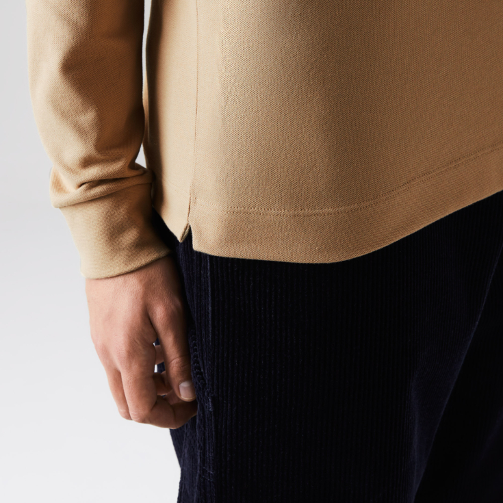 Мужское поло Lacoste с длинными рукавами