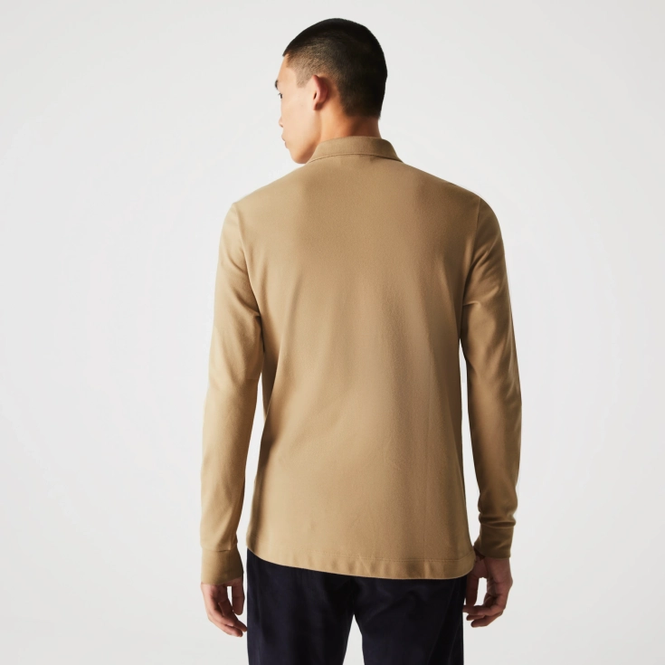 Мужское поло Lacoste с длинными рукавами