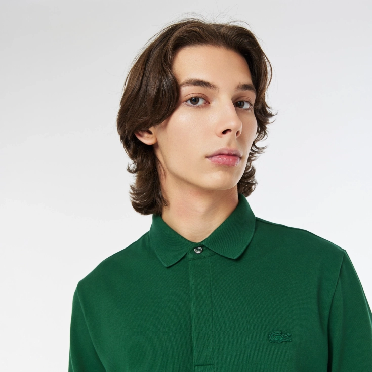 Мужское поло Lacoste с длинными рукавами