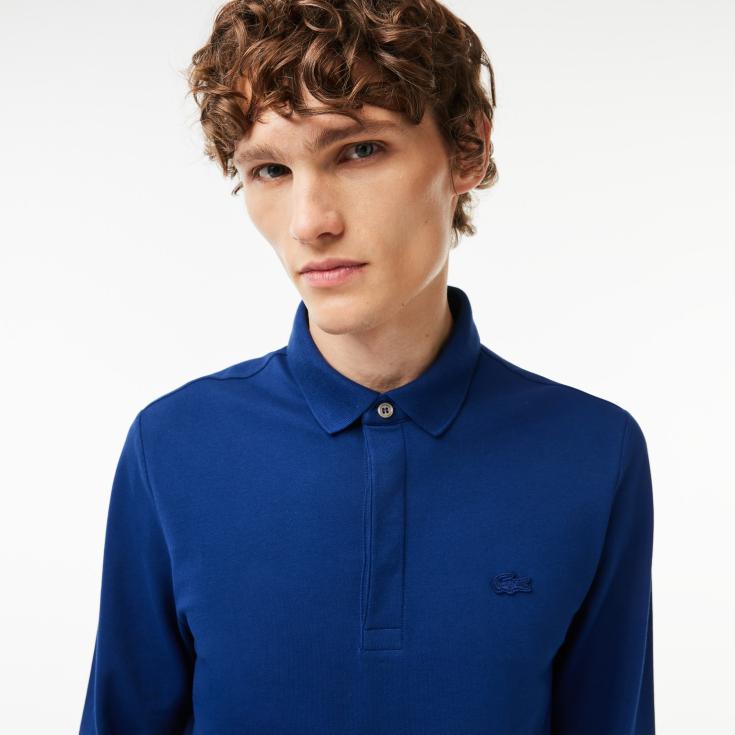 Мужское поло Lacoste с длинными рукавами