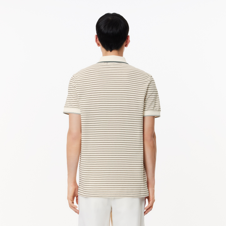 Мужское поло Lacoste в полоску