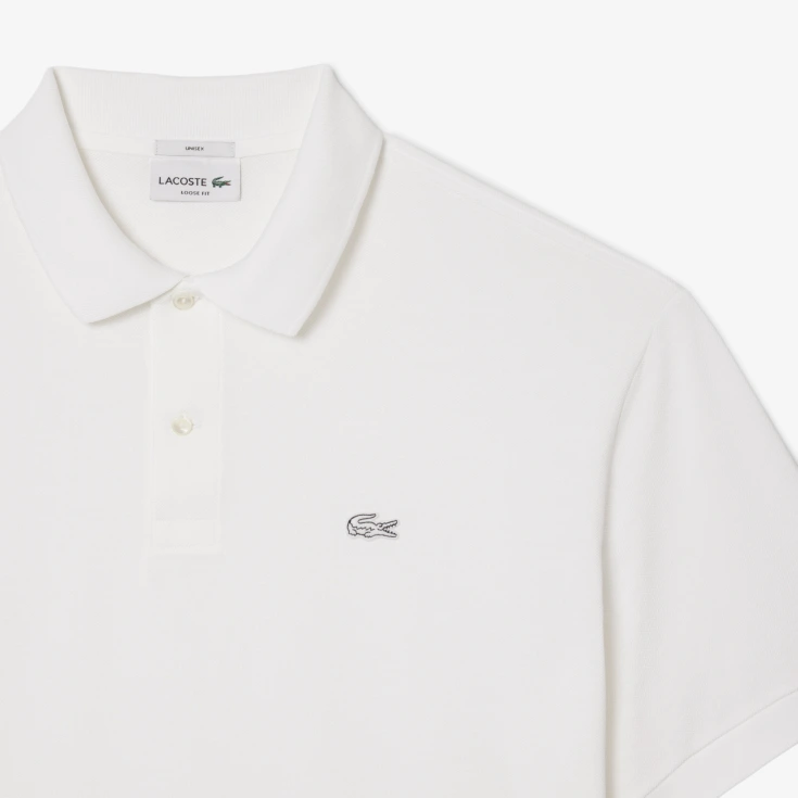 Мужская рубашка-поло Lacoste Loose Fit из плотного хлопка
