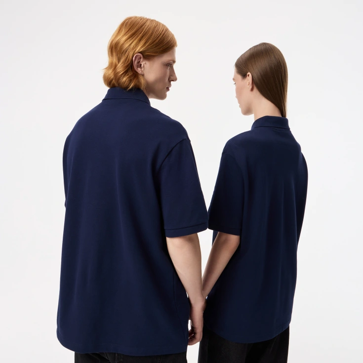 Мужская рубашка-поло Lacoste Loose Fit из плотного хлопка