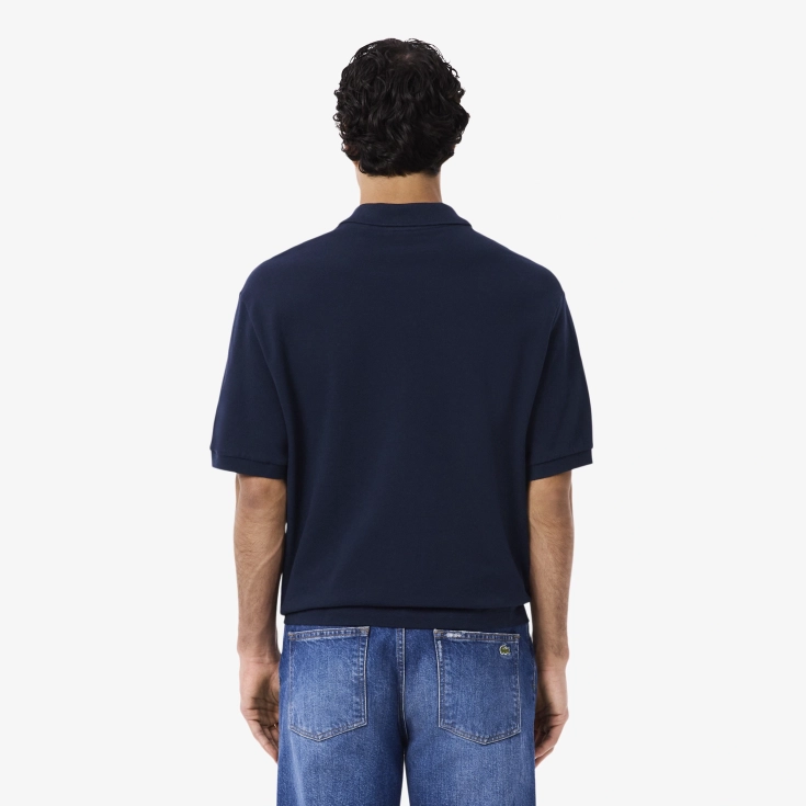 Мужская рубашка-поло Lacoste Loose Fit из плотного хлопка