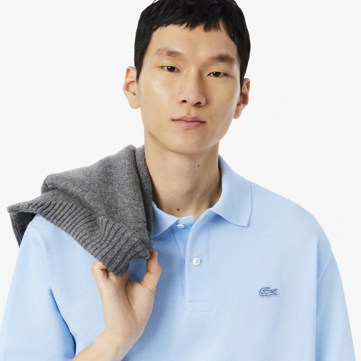 Мужская рубашка-поло Lacoste Loose Fit из плотного хлопка