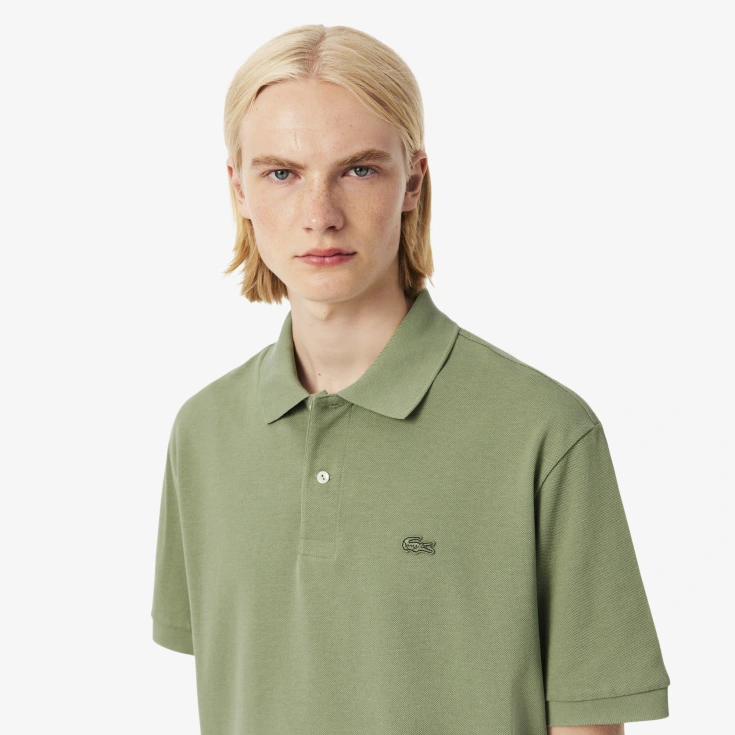 Мужская рубашка-поло Lacoste Loose Fit из плотного хлопка