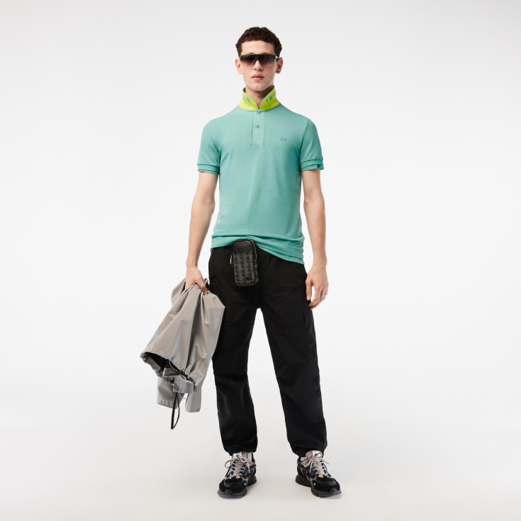 Мужское поло Lacoste Slim Fit из эластичного хлопка