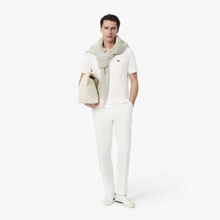 Мужское поло Lacoste из смеси эластичного органического хлопка