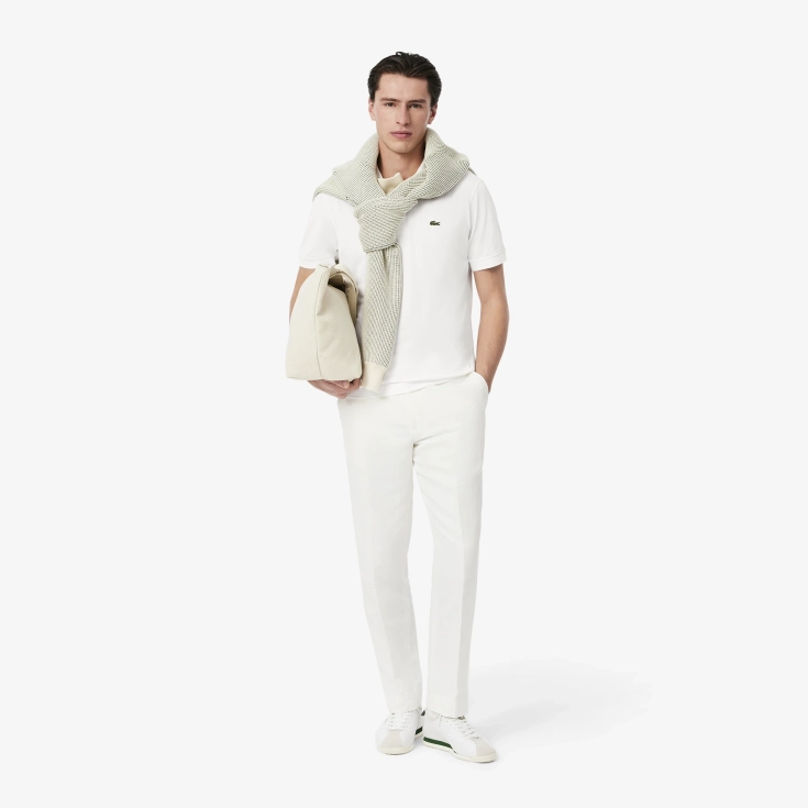Мужское поло Lacoste из смеси эластичного органического хлопка