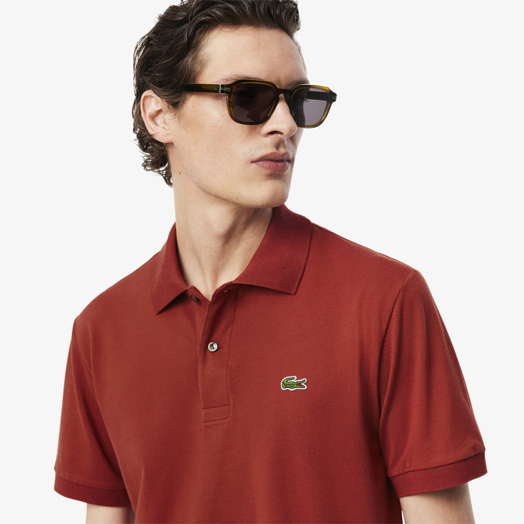 Мужское поло Lacoste из смеси эластичного органического хлопка