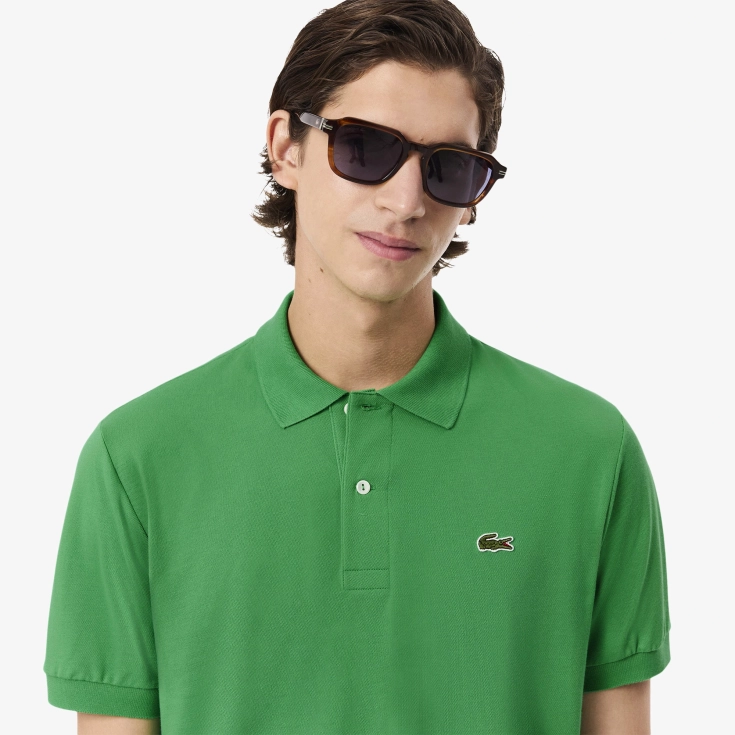 Мужское поло Lacoste из смеси эластичного органического хлопка