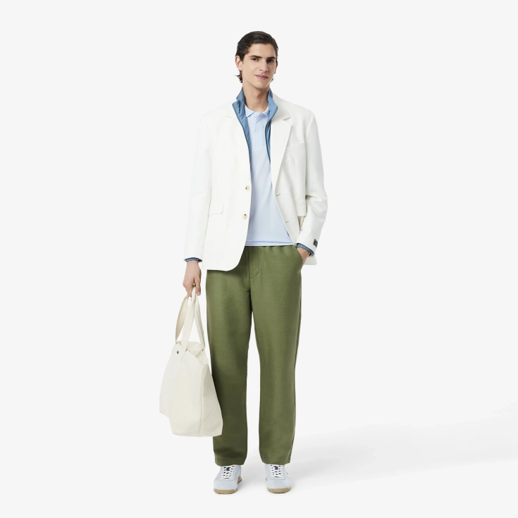 Мужское поло Lacoste из смеси эластичного органического хлопка