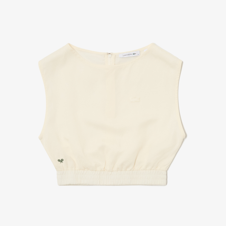 Женская лёгкая рубашка Lacoste из смеси льна