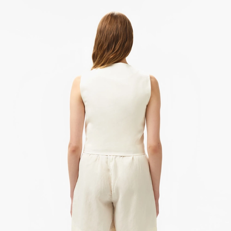 Женская облегающая блузка-жилетка Lacoste