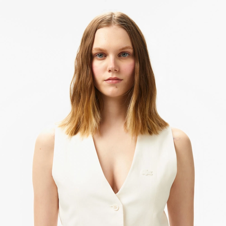 Женская облегающая блузка-жилетка Lacoste