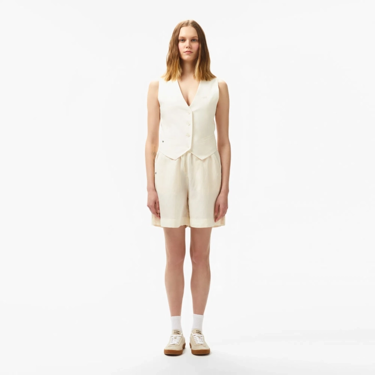 Женская облегающая блузка-жилетка Lacoste