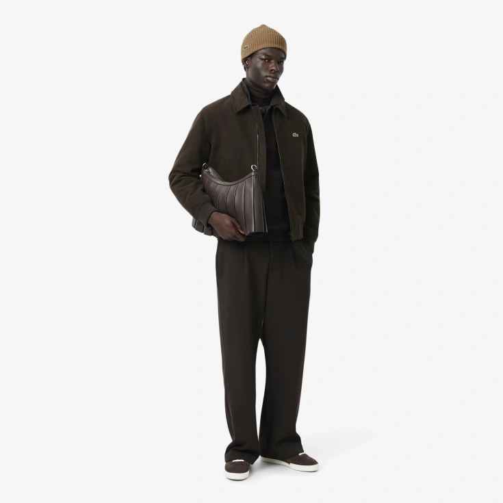 Шерстяная шапка Lacoste Unisex в рубчик