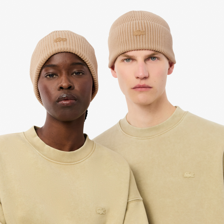 Шапка-бини из хлопка Lacoste Unisex