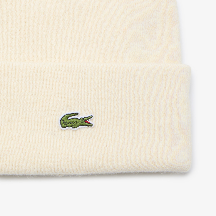 Шерстяная шапка Lacoste Unisex в рубчик