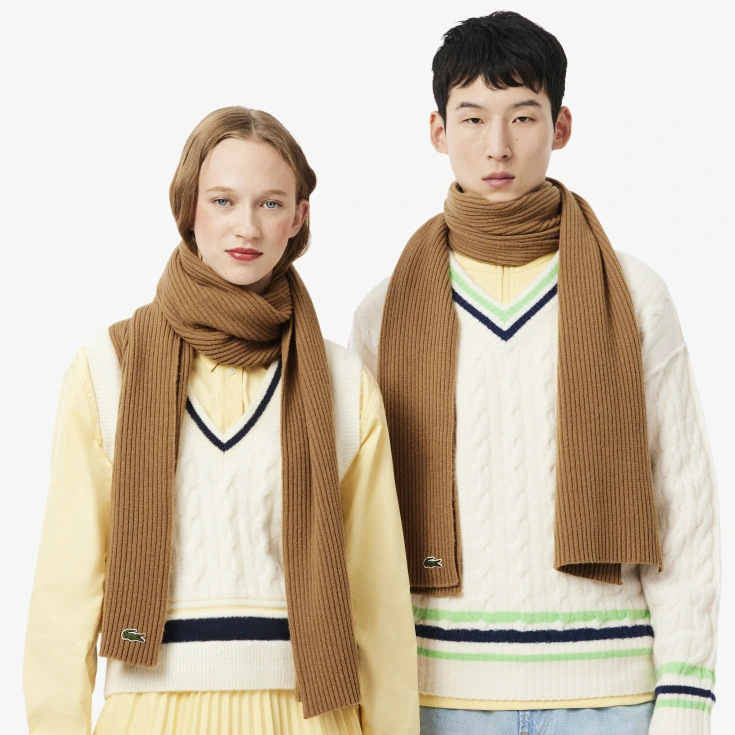 Шерстяной шарф Lacoste Unisex