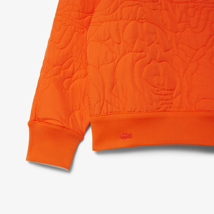 Женская двусторонняя толстовка Lacoste с вышивкой