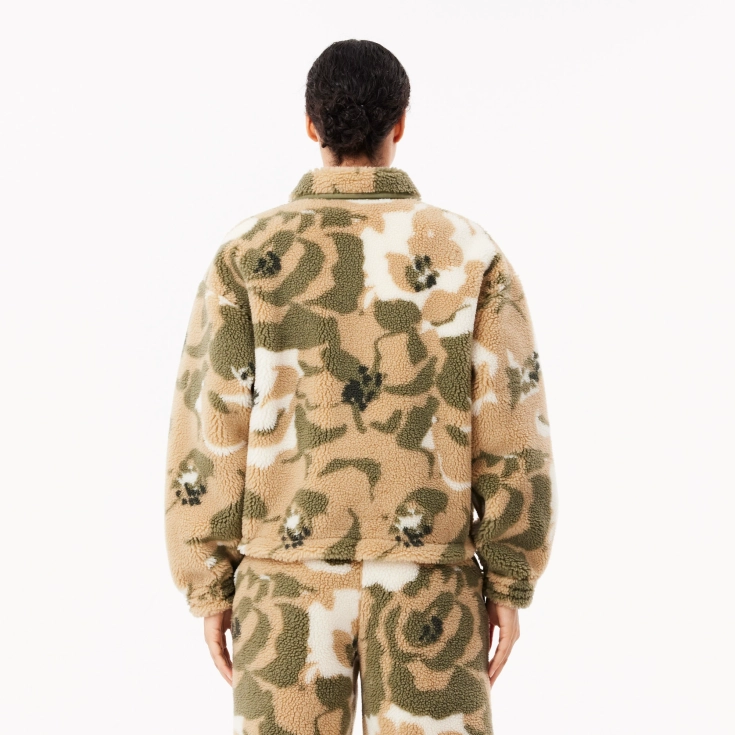 Женская флисовая толстовка Lacoste на молнии