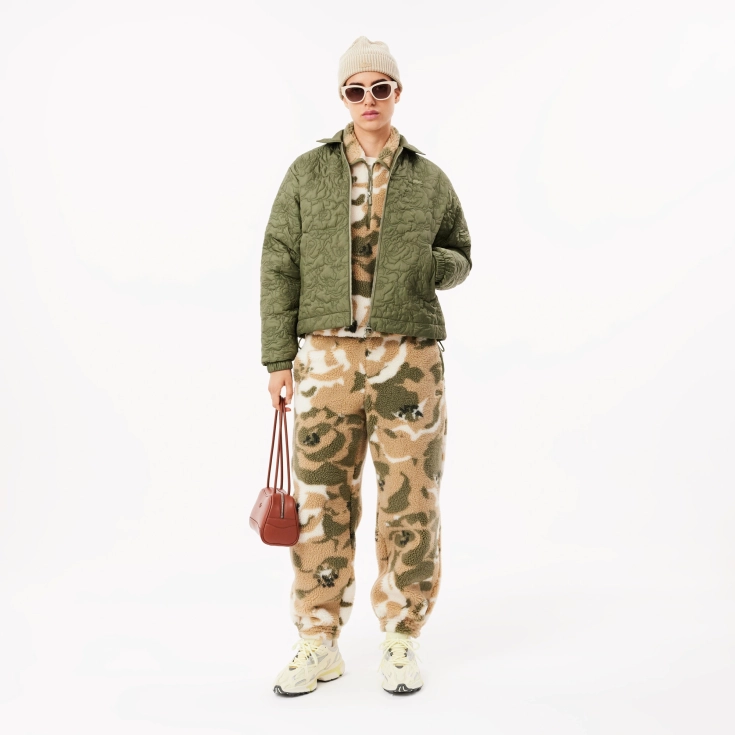 Женская флисовая толстовка Lacoste на молнии