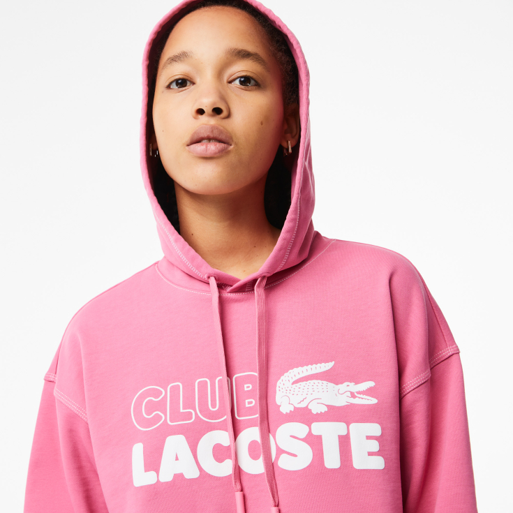 Женская толстовка - худи Lacoste Oversized Fit