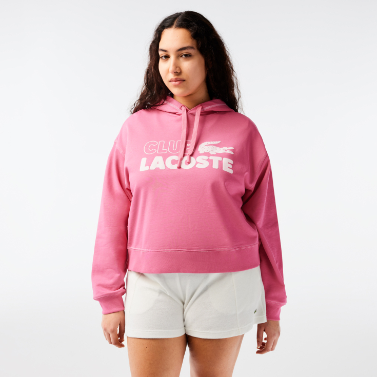 Женская толстовка - худи Lacoste Oversized Fit
