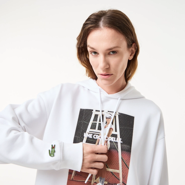 Женская флисовая толстовка Lacoste OVERSIZED
