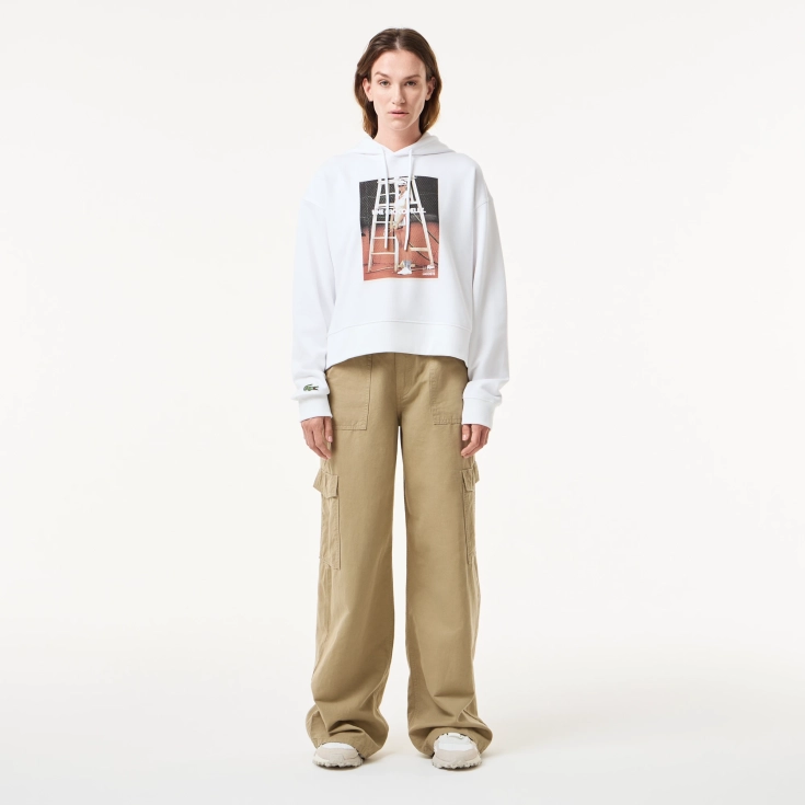 Женская флисовая толстовка Lacoste OVERSIZED