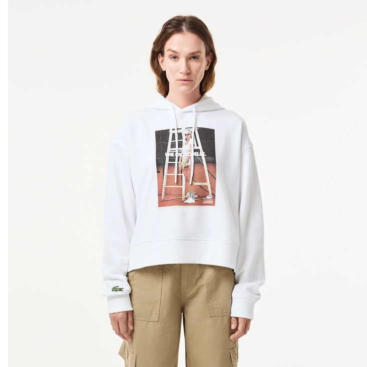 Женская флисовая толстовка Lacoste OVERSIZED