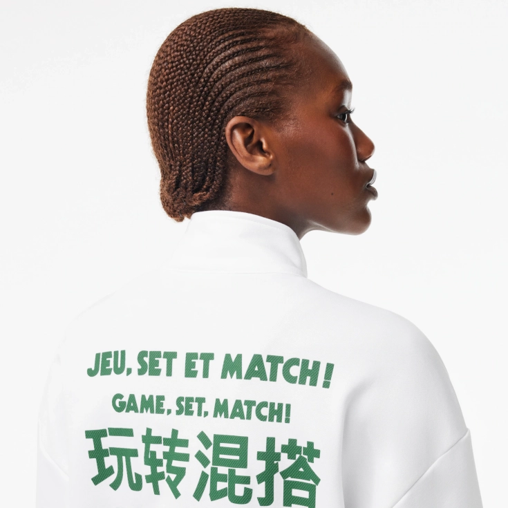 Женская толстовка Lacoste Loose Fit на молнии