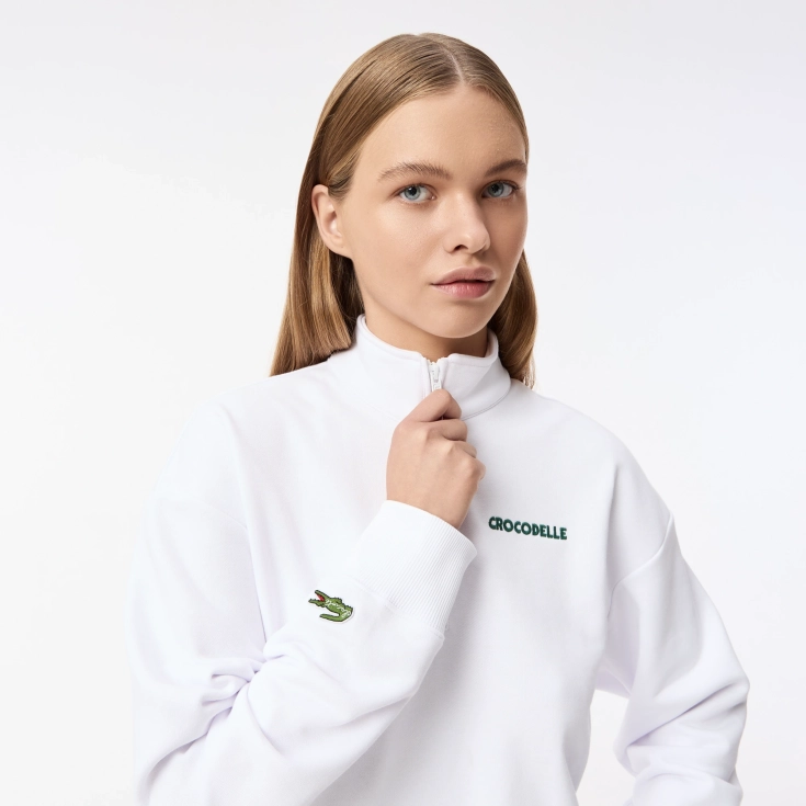 Женская толстовка Lacoste Loose Fit на молнии