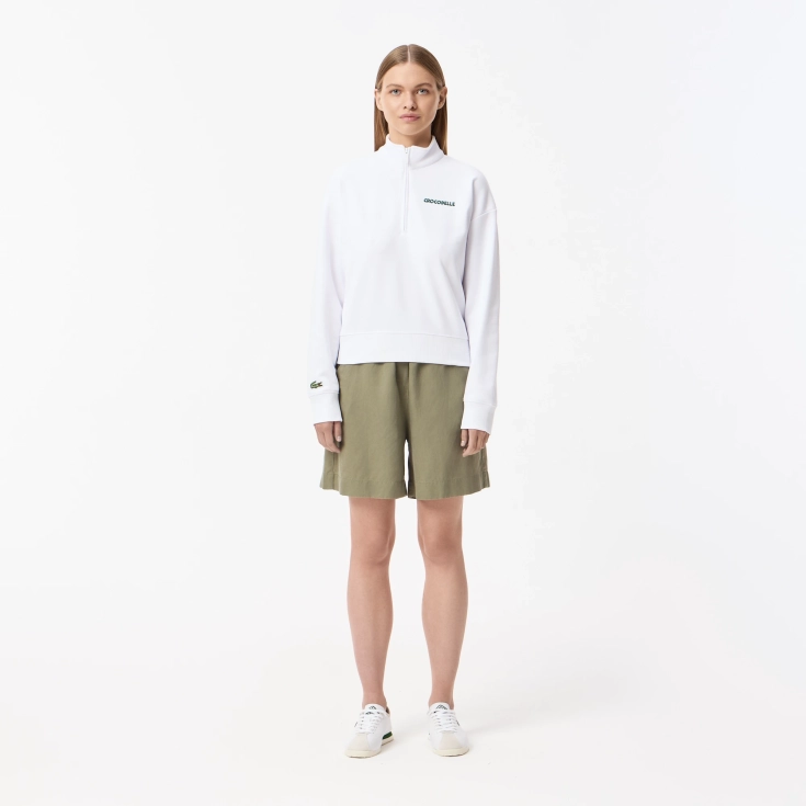 Женская толстовка Lacoste Loose Fit на молнии