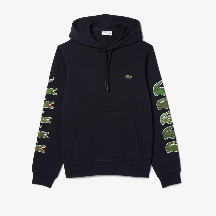 Хлопковое худи Lacoste Unisex с флисом