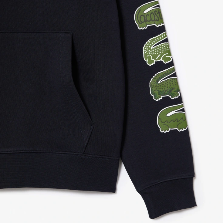 Хлопковое худи Lacoste Unisex с флисом