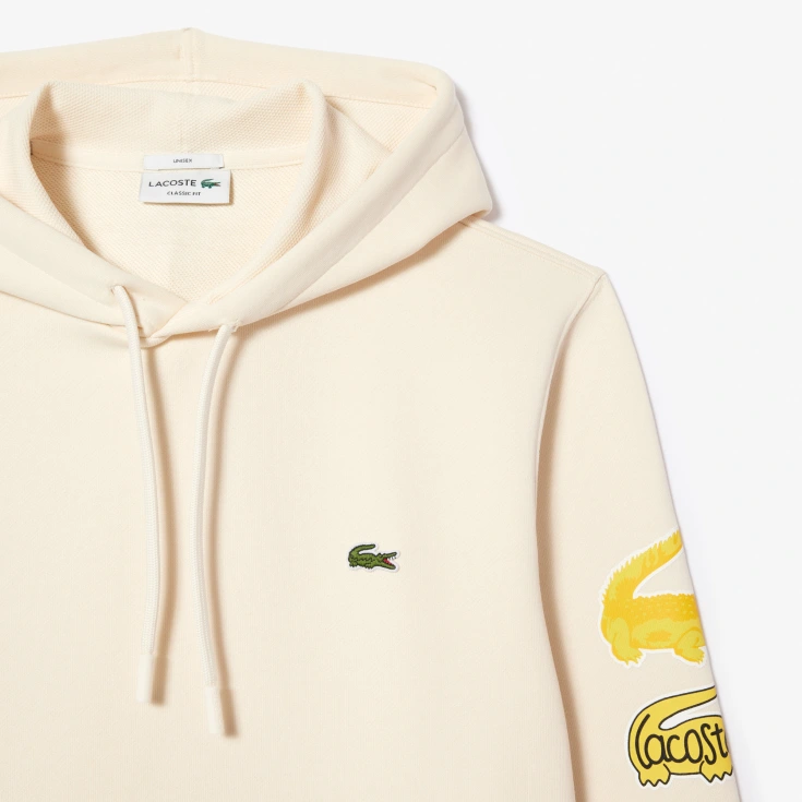 Хлопковое худи Lacoste Unisex с флисом