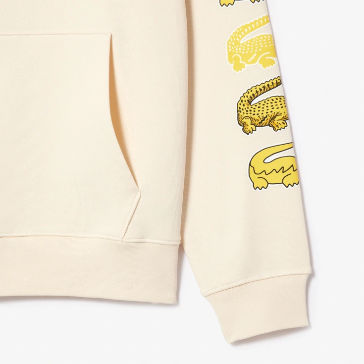 Хлопковое худи Lacoste Unisex с флисом