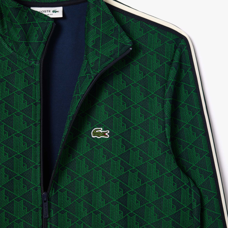 Мужская жаккардовая толстовка Lacoste PARIS с монограммой