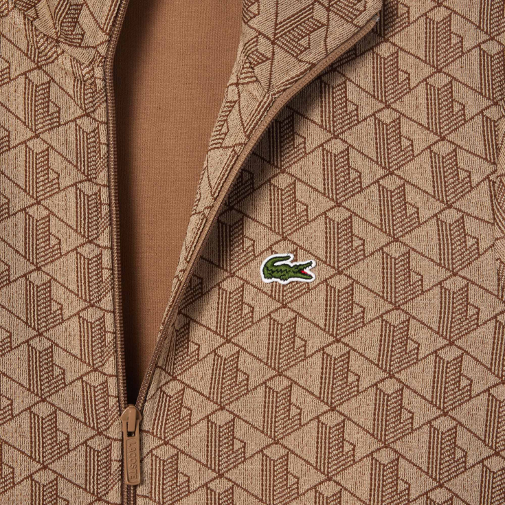 Мужская жаккардовая толстовка Lacoste PARIS с монограммой