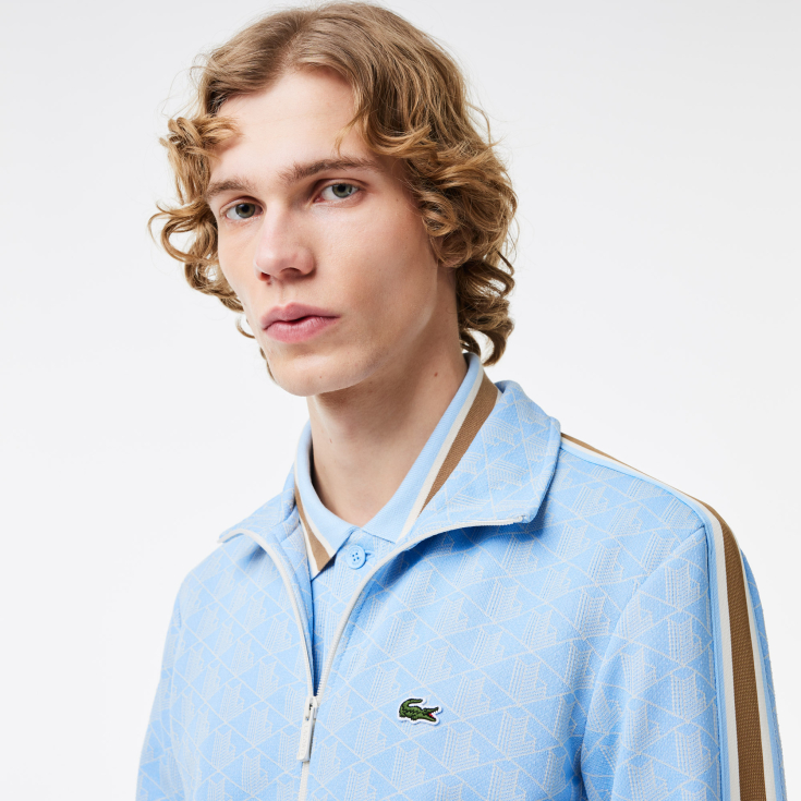 Мужская жаккардовая толстовка Lacoste PARIS с монограммой