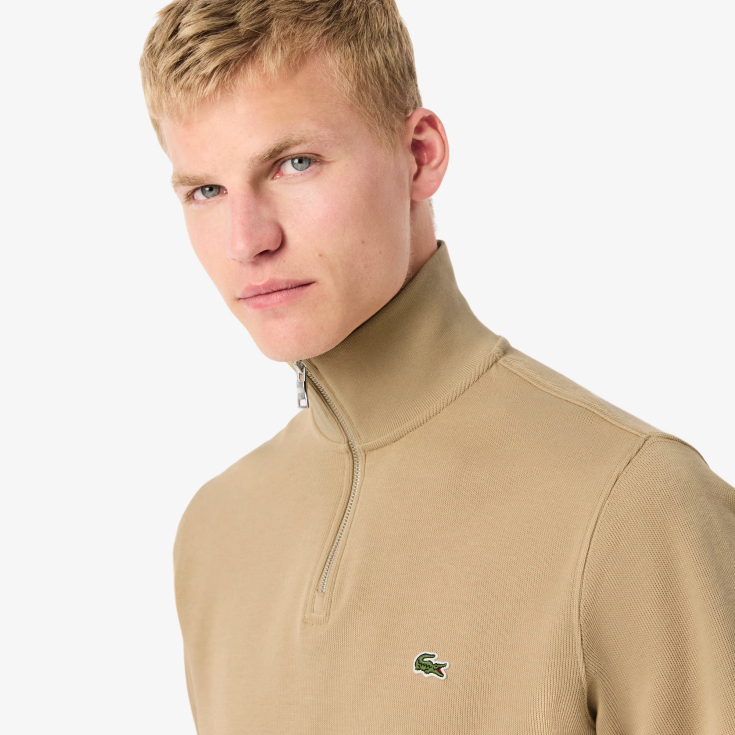 Мужская толстовка Lacoste на молнии с высоким воротом