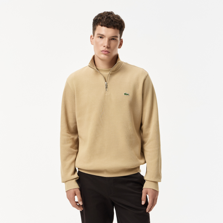 Мужская толстовка Lacoste на молнии с высоким воротом