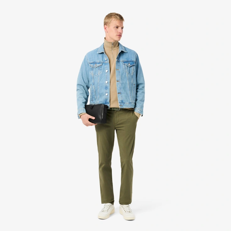 Мужская толстовка Lacoste на молнии с высоким воротом