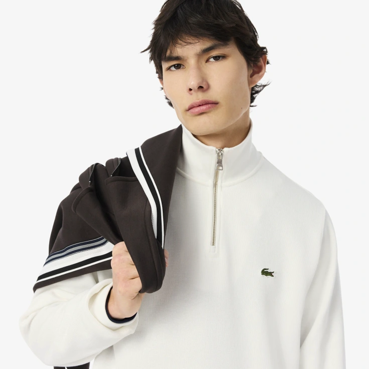 Мужская толстовка Lacoste на молнии с высоким воротом