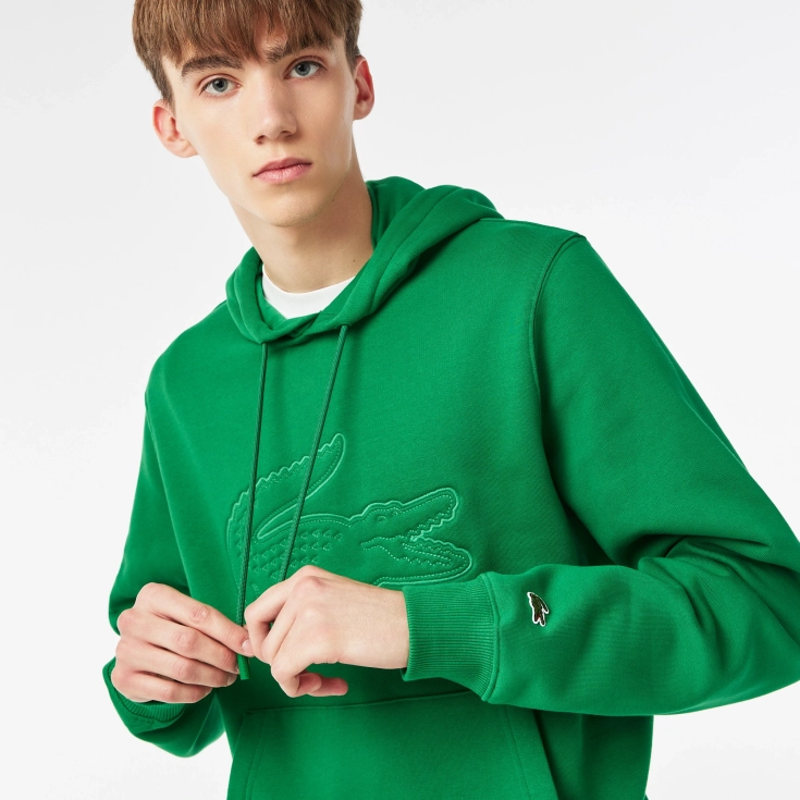 Мужское худи Lacoste с флисом