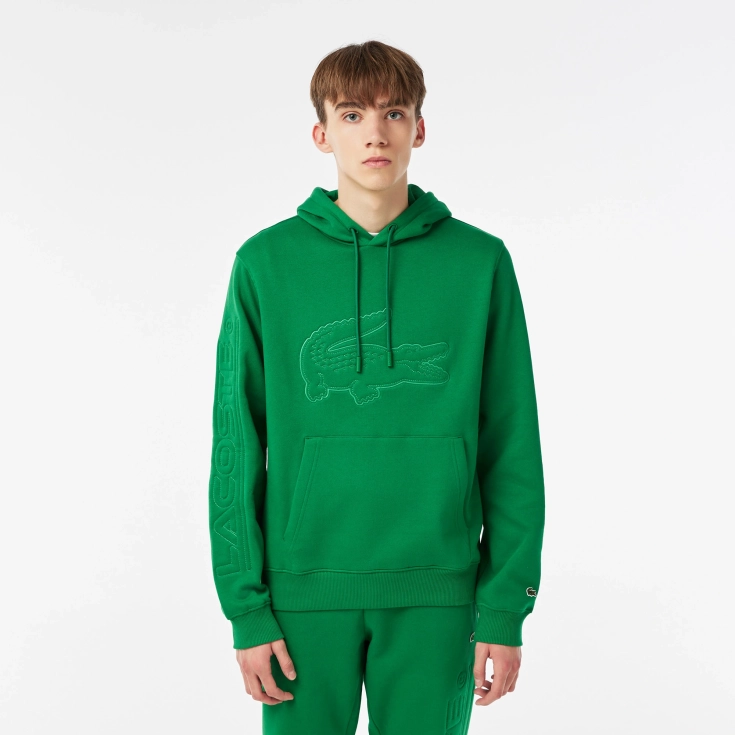 Мужское худи Lacoste с флисом