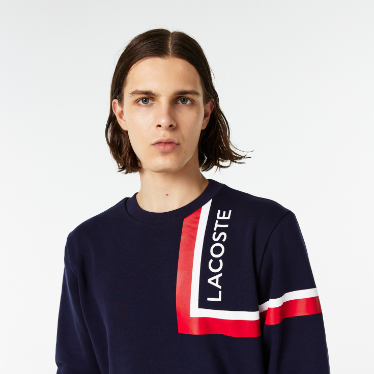 Мужской хлопковый свитшот Lacoste Slim Fit